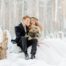 Organisation de mariage en hiver - couple neige
